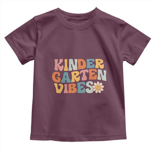 Retro Kindergarten Vibes Toddler T Shirt Cute Kinder Crew First Day of School