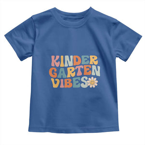 Retro Kindergarten Vibes Toddler T Shirt Cute Kinder Crew First Day of School