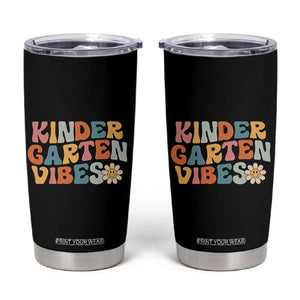 Retro Kindergarten Vibes Tumbler Cup Cute Kinder Crew First Day of School
