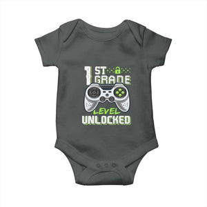 Leveling Up To School Funny Gamer Boys Baby Onesie First Day Back to School Gift