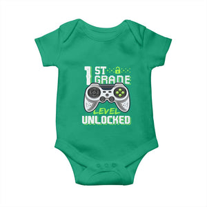 Leveling Up To School Funny Gamer Boys Baby Onesie First Day Back to School Gift