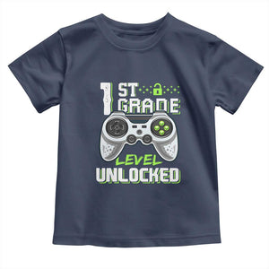 Leveling Up To School Funny Gamer Boys Toddler T Shirt First Day Back to School Gift