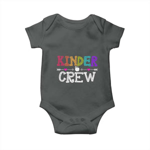 Kinder Crew Funny Kindergarten Baby Onesie Teacher and Student Back to School