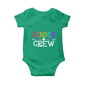 Kinder Crew Funny Kindergarten Baby Onesie Teacher and Student Back to School