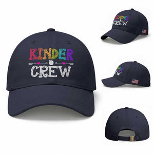 Kinder Crew Funny Kindergarten Baseball Cap Teacher and Student Back to School