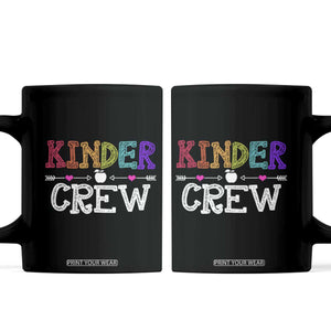 Kinder Crew Funny Kindergarten Coffee Mug Teacher and Student Back to School