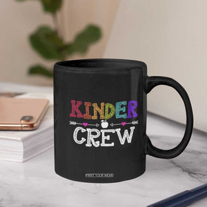 Kinder Crew Funny Kindergarten Coffee Mug Teacher and Student Back to School