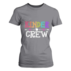 Kinder Crew Funny Kindergarten T Shirt For Women Teacher and Student Back to School
