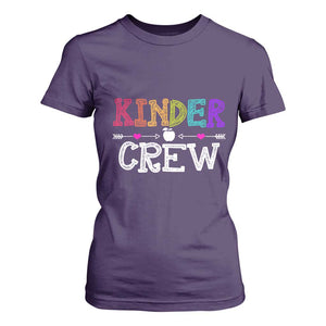 Kinder Crew Funny Kindergarten T Shirt For Women Teacher and Student Back to School