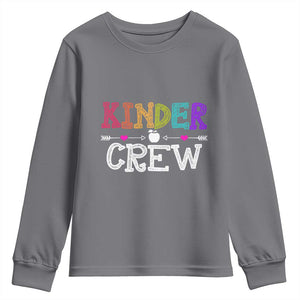 Kinder Crew Funny Kindergarten Youth Sweatshirt Teacher and Student Back to School