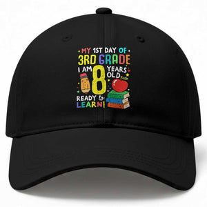 Hello 3rd Grade Baseball Cap Boys and Girls First Day Back to School Gift
