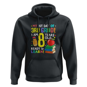 3rd Grade Back to School Hoodie Boys and Girls First Day Gift TS01 Black Print Your Wear