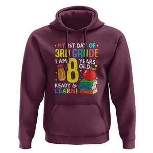 3rd Grade Back to School Hoodie Boys and Girls First Day Gift TS01 Maroon Print Your Wear