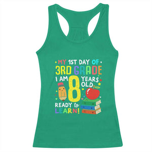 Hello 3rd Grade Racerback Tank Top Boys and Girls First Day Back to School Gift