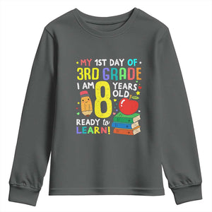 Hello 3rd Grade Youth Sweatshirt Boys and Girls First Day Back to School Gift