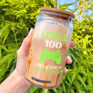 100 Days of School Smarter Glass Can Cool 100th Day Celebration Gift