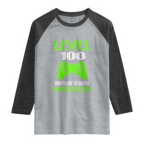100 Days of School Smarter Raglan Shirt Cool 100th Day Celebration Gift