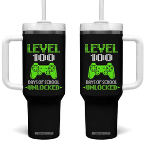 100 Days of School Smarter Tumbler With Handle Cool 100th Day Celebration Gift