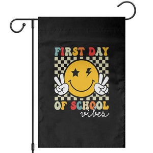 First Day of School Vibes Garden Flag Aesthetic Back to School Teacher Student