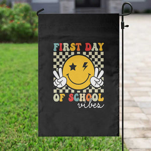 First Day of School Vibes Garden Flag Aesthetic Back to School Teacher Student