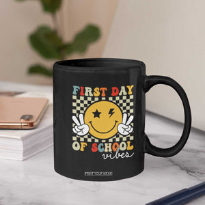First Day of School Vibes Coffee Mug Aesthetic Back to School Teacher Student