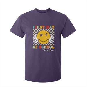 First Day of School Vibes T Shirt For Kid Aesthetic Back to School Teacher Student