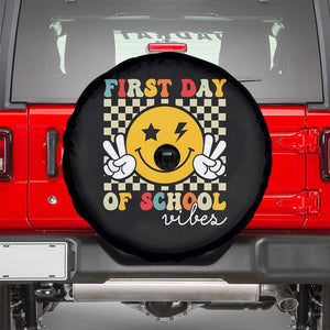 First Day of School Vibes Spare Tire Cover Aesthetic Back to School Teacher Student