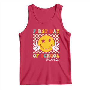 First Day of School Vibes Tank Top Aesthetic Back to School Teacher Student