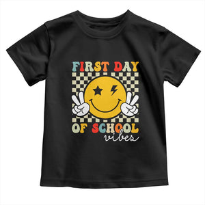 First Day of School Vibes Toddler T Shirt Aesthetic Back to School Teacher Student