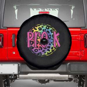Pre-Kindergarten Neon Leopard Effect Printing Spare Tire Cover Wild About PreK Teacher Student Gift