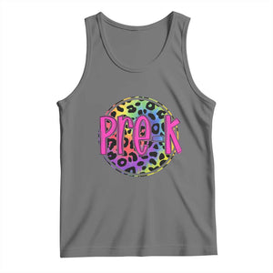 Pre-Kindergarten Neon Leopard Effect Printing Tank Top Wild About PreK Teacher Student Gift