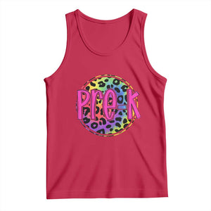 Pre-Kindergarten Neon Leopard Effect Printing Tank Top Wild About PreK Teacher Student Gift