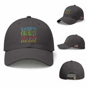 Happy 100 Days of School Baseball Cap 100th Day Funny Milestone Celebration