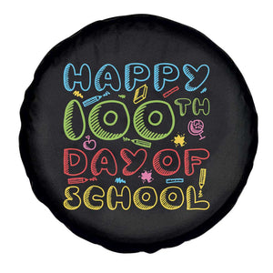 Happy 100 Days of School Spare Tire Cover 100th Day Funny Milestone Celebration