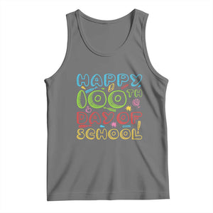 Happy 100 Days of School Tank Top 100th Day Funny Milestone Celebration