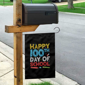 100 Days of School Celebration Garden Flag Happy 100th Day Student Teacher Gift
