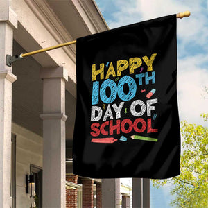 100 Days of School Celebration Garden Flag Happy 100th Day Student Teacher Gift
