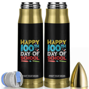 100 Days of School Celebration Bullet Tumbler Happy 100th Day Student Teacher Gift