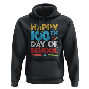 100 Days of School Celebration Hoodie Happy 100th Day TS01 Black Print Your Wear