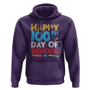 100 Days of School Celebration Hoodie Happy 100th Day TS01 Purple Print Your Wear