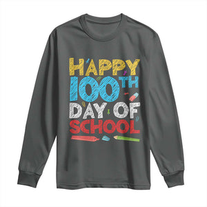 100 Days of School Celebration Long Sleeve Shirt Happy 100th Day Student Teacher Gift