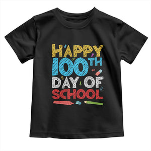 100 Days of School Celebration Toddler T Shirt Happy 100th Day Student Teacher Gift
