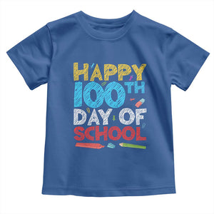 100 Days of School Celebration Toddler T Shirt Happy 100th Day Student Teacher Gift