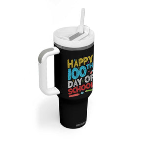 100 Days of School Celebration Tumbler With Handle Happy 100th Day Student Teacher Gift