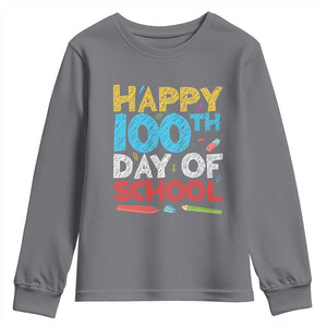 100 Days of School Celebration Youth Sweatshirt Happy 100th Day Student Teacher Gift
