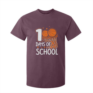 100 Days of Rocking School Basketball T Shirt For Kid Cool Kids Sports Gift