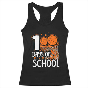 100 Days of Rocking School Basketball Racerback Tank Top Cool Kids Sports Gift