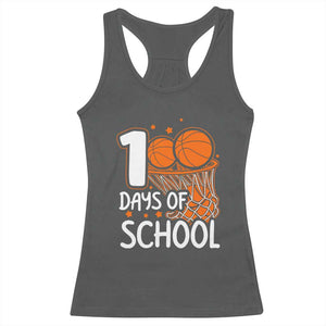 100 Days of Rocking School Basketball Racerback Tank Top Cool Kids Sports Gift