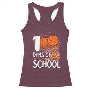 100 Days of Rocking School Basketball Racerback Tank Top Cool Kids Sports Gift