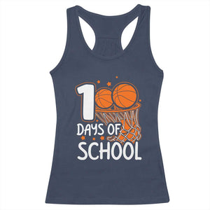 100 Days of Rocking School Basketball Racerback Tank Top Cool Kids Sports Gift